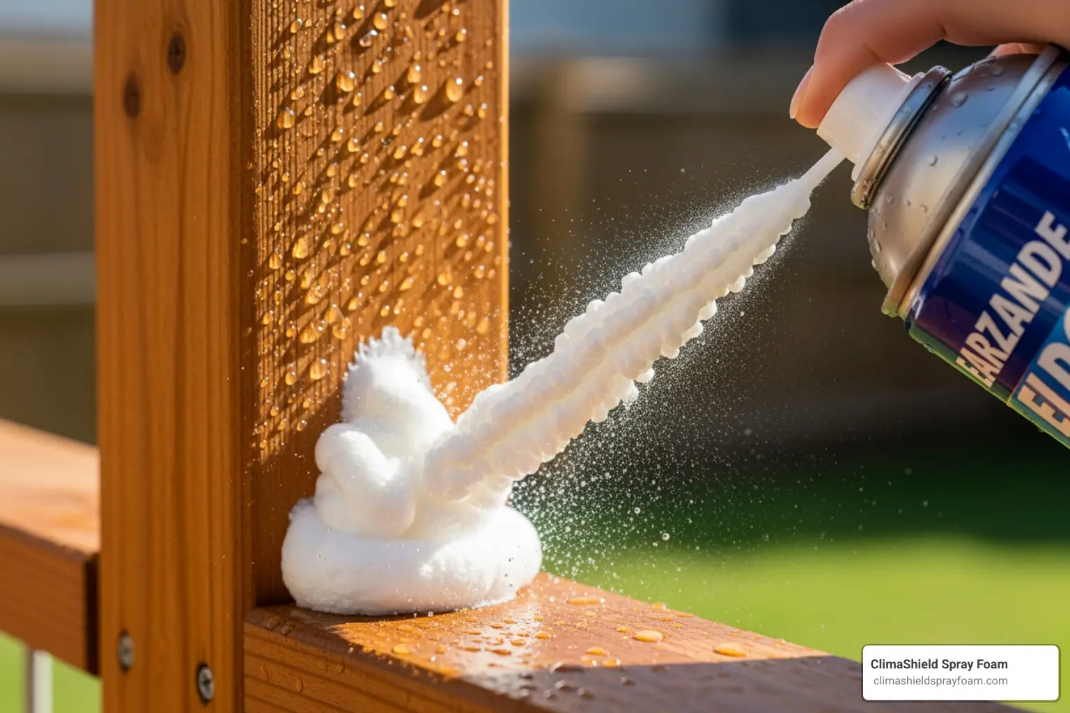 expandable spray foam waterproof